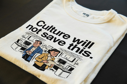 Folded T-Shirt mockup - Culture Will Not Save This. (CG-00001) [dynamic_lifestyle]