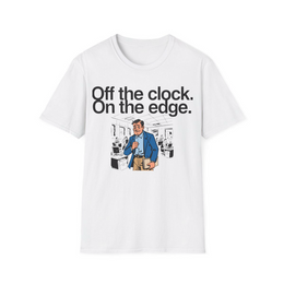 White front view - Off the Clock, On the Edge (CG5025) [printify_variant:White] | v=1774651256531