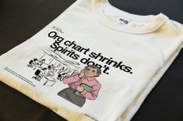 Folded T-Shirt mockup - Org Chart Shrinks, Spirits Don’t (CG2364) [dynamic_lifestyle]