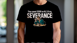 Black front view - THEY SPENT $135B ON AI, $0 ON SEVERANCE (CG4702) [printify_variant:Black]