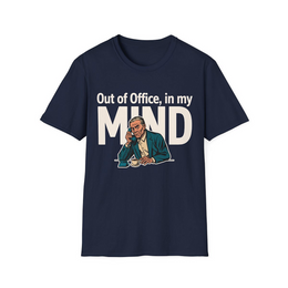 Navy front view - Out Of Office, In My Mind (CG2333) [printify_variant:Navy]