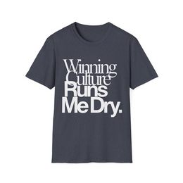 Heather Navy front view - Winning Culture Runs Me Dry (CG2864) [printify_variant:Heather Navy]