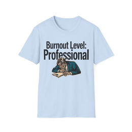 Light Blue front view - Burnout Level: Professional (CG2281) [printify_variant:Light Blue]