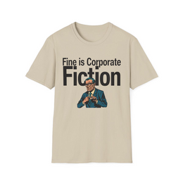 Sand front view - Fine Is Corporate Fiction (CG5691) [printify_variant:Sand]
