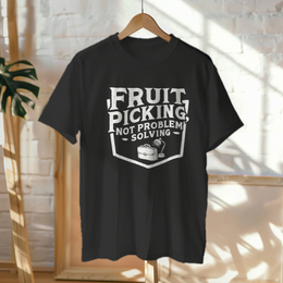 Hanged Up T-Shirt mockup - Fruit Picking, Not Problem Solving (CG3354) [dynamic_lifestyle]