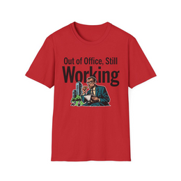 Red front view - Out Of Office, Still Working (CG904) [printify_variant:Red]