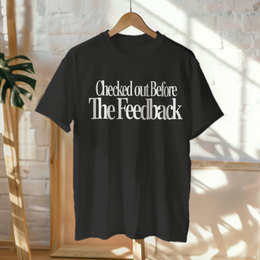 Hanged Up T-Shirt mockup - Checked Out Before The Feedback (CG5792) [dynamic_lifestyle] | v=1775167704080