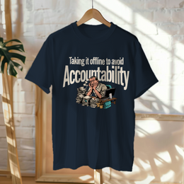Hanged Up T-Shirt mockup - Taking It Offline to Avoid Accountability (CG5197) [dynamic_lifestyle]