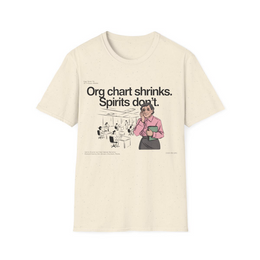 Natural front view - Org Chart Shrinks, Spirits Don’t (CG2364) [printify_variant:Natural]