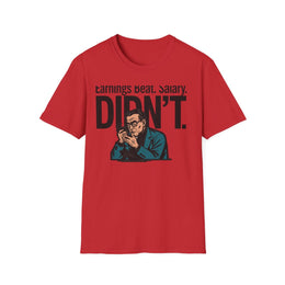 Red front view - EARNINGS BEAT. SALARY DIDN'T. (CG8087) [printify_variant:Red]