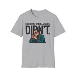 Sport Grey front view - EARNINGS BEAT. SALARY DIDN'T. (CG8087) [printify_variant:Sport Grey]