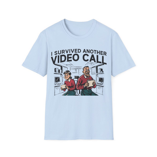 Light Blue front view - I Survived Another Video Call (CG5018) [printify_variant:Light Blue]