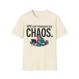 Natural front view - KPIs can't measure my chaos. (CG3926) [printify_variant:Natural]