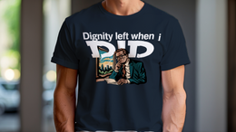 Man Wearing T-Shirt mockup - Dignity Left When I Did (CG2528) [dynamic_lifestyle] | v=1775239166644