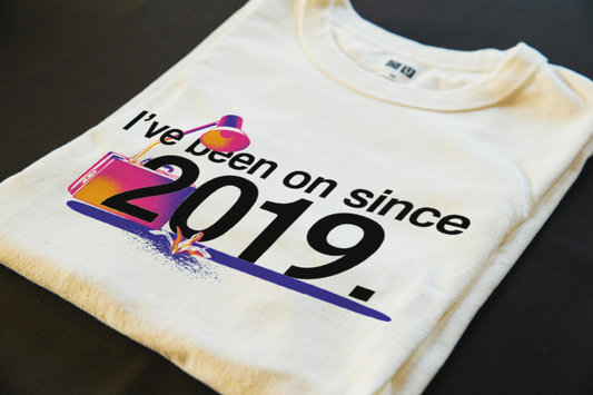 Folded T-Shirt mockup - I've been on since 2019. (CG3919) [dynamic_lifestyle]