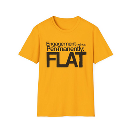 Gold front view - Engagement Metrics: Permanently Flat (CG1622) [printify_variant:Gold] | v=1775237638567