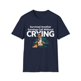 Navy front view - Survived Another Earnings Call Without Crying (CG8069) [printify_variant:Navy]