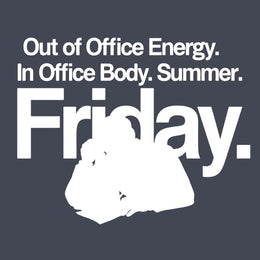 Colour swatch Heather Navy - Out Of Office Energy. In Office Body. Summer Friday.. Corporate Grind Tee [swatch]